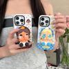 Heart Crying Baby iPhone Case: Full Screen, Protective, Magnetic Stand for iPhone 14, 15, 16 Pro Max.