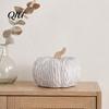 Autumn Harvest Table Centerpieces Ceramic Pumpkin Fall Centerpiece, Realistic Fake Figurine Decorative Pumpkins for Shelves Halloween Thanksgiving,