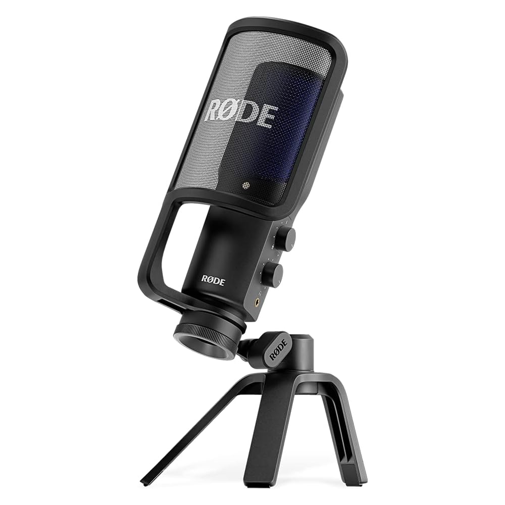 Rode NT-USB+ USB Microphone with Cardioid Pickup Pattern and Headphone Output