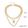 Necklace for Women Necklaces Ins Wind Multilayer Double Layer Necklace Collarbone Chain Love Heart Necklace Female Niche Design Sense Elegant Necklace
