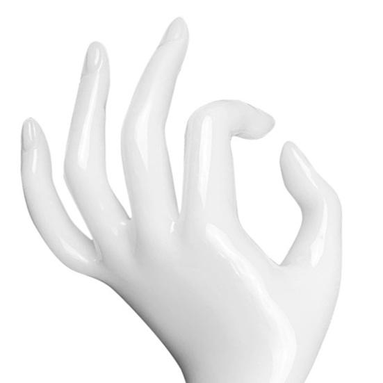 Hand Display Rack Smooth and Flat Decorative Plastic OK Finger Display Stand Hand Model