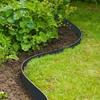 Garden Edging In Black PE - - Garden Edging - 7.5cm X 10m - Thickness 3mm