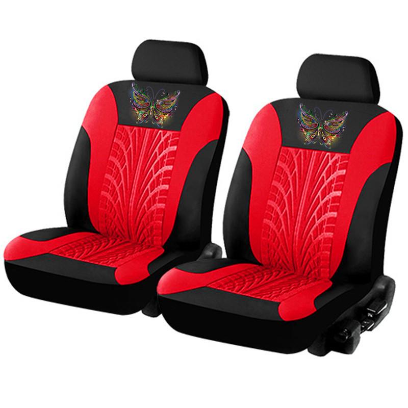 Full Wrap Front and Second Main Driver Car Seat Covers, Universal for All Seasons, Front and Rear Seat Covers for a Five-Seat Car