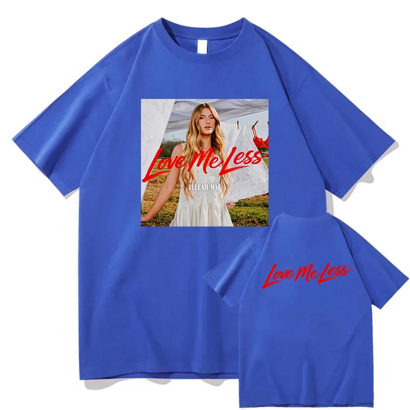 

Bellah Mae Love Me Less Tour 2026 Album T-shirt Women Vintage Cotton T-shirt Fashion High Quality Cotton T Shirt Streetwear Tops S