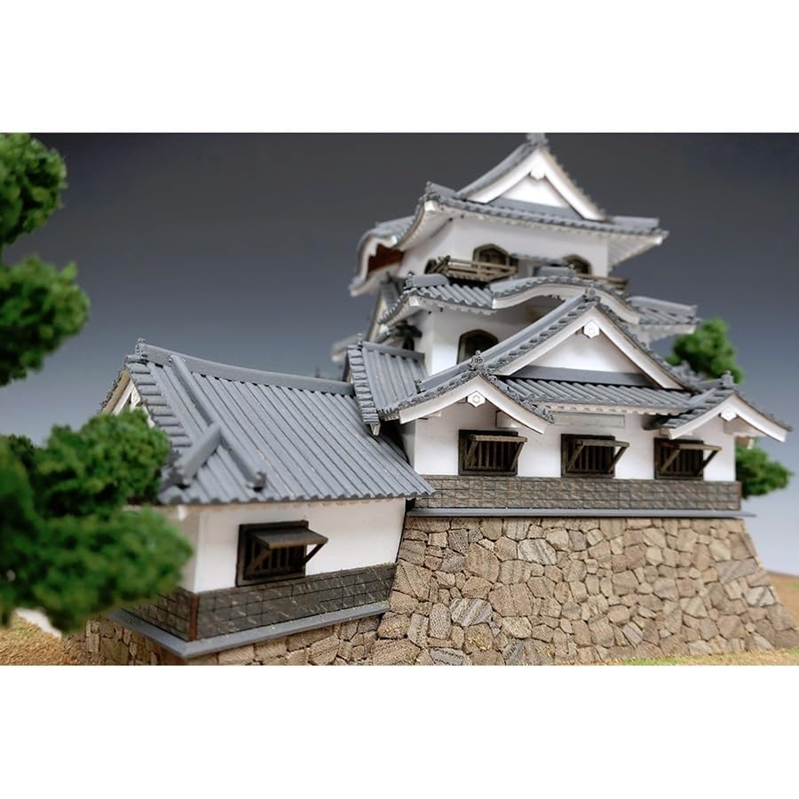 Woody Joe 1/150 Hikone Castle Wooden Model Assembly Kit (Building)