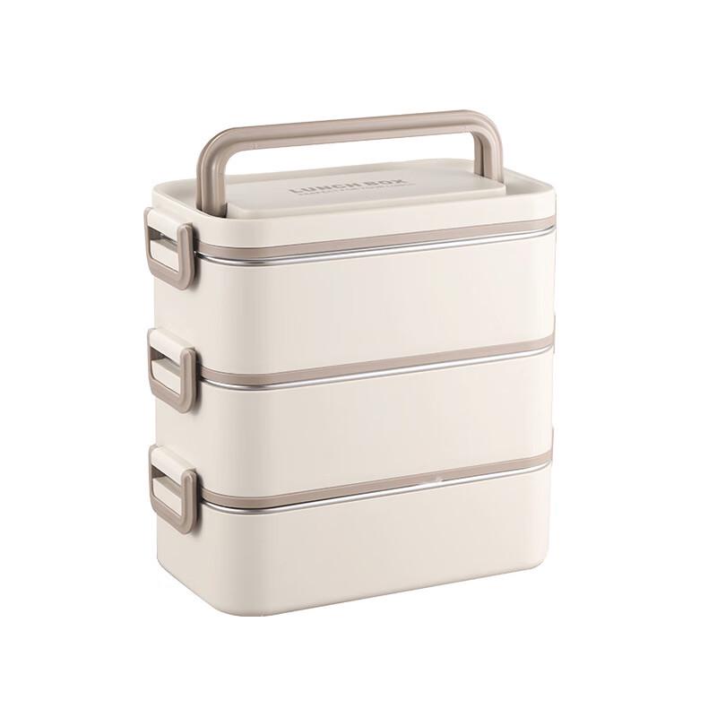 ZISIZ 304 Stainless Steel Double-Layer Insulated Lunch Box
