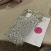 Luxury Rhinestone Bow Epoxy Sequins Phone Case For iPhone 17 16 15 14 13 12 11 Pro Max Plus Cute Bling Shockproof Bumper Cover