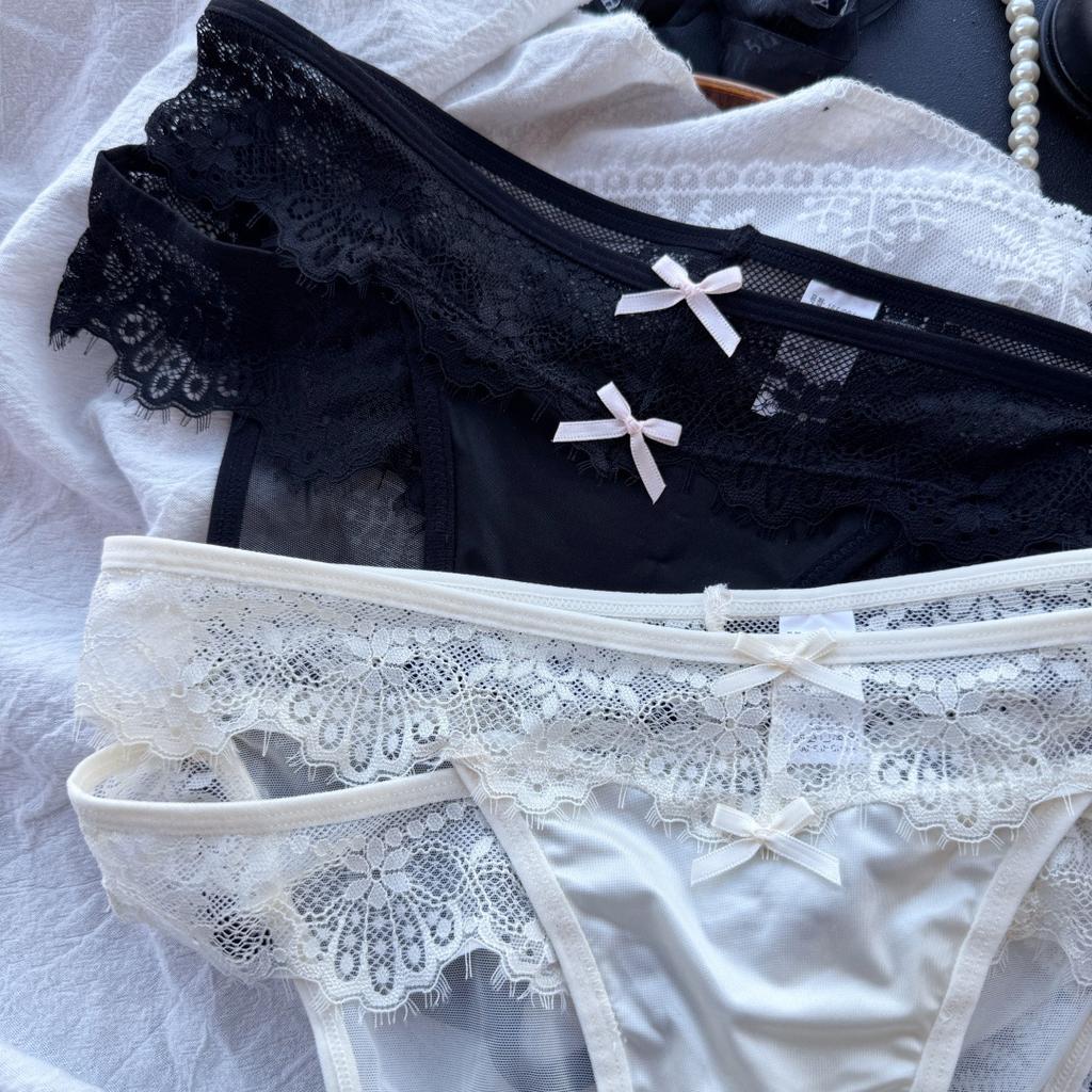 Lady Summer Charm Pure Desire Lovely Lace Mesh Low Waist Triangle Briefs