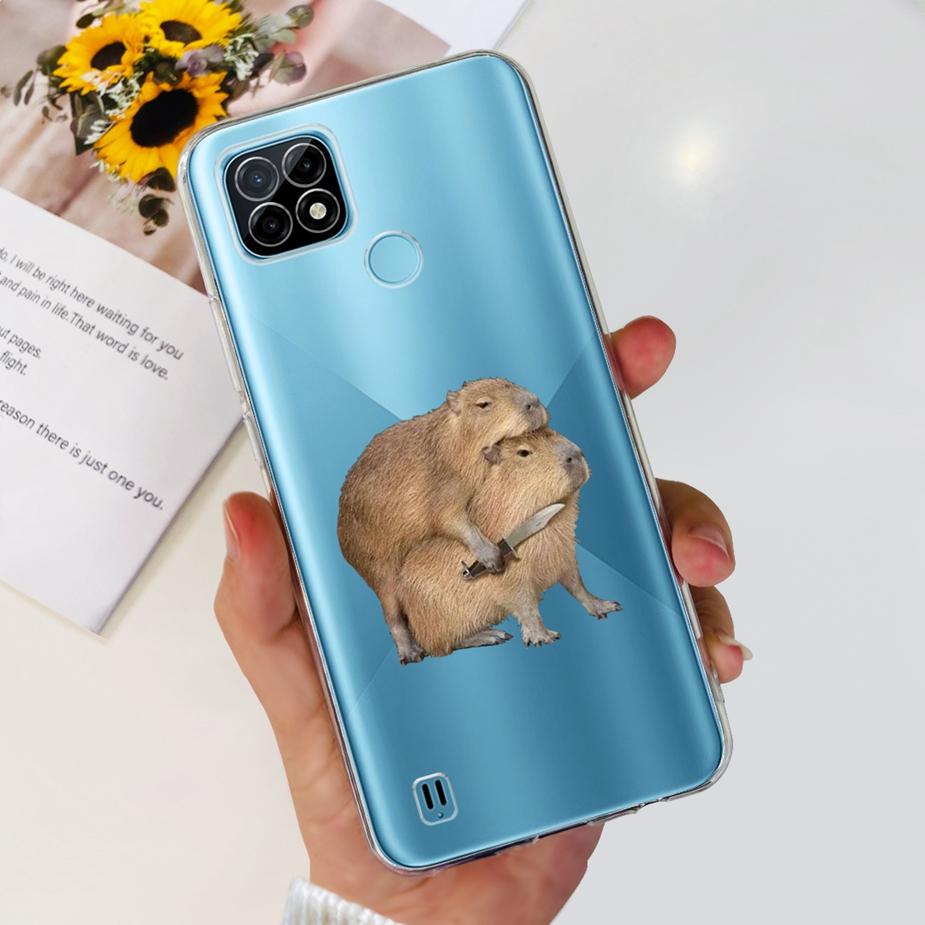 Für Realme C21Y C25Y Hülle Niedliche Bemalte Abdeckung Weiche Silikon Handyhülle Für Realme C25Y C 21 Y RealmeC21Y RelmeC25Y Rückabdeckung Taschen