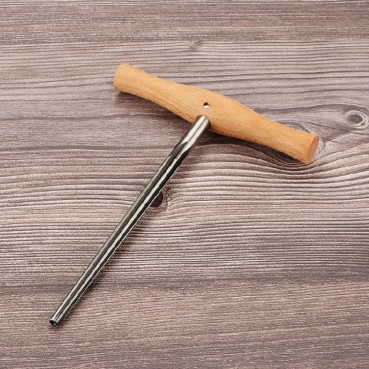Violin/Viola Peg Hole Reamer 1:30 Taper T Handle Bridge Pin Reamer with Wood Handle Violin Making Tool Enduring