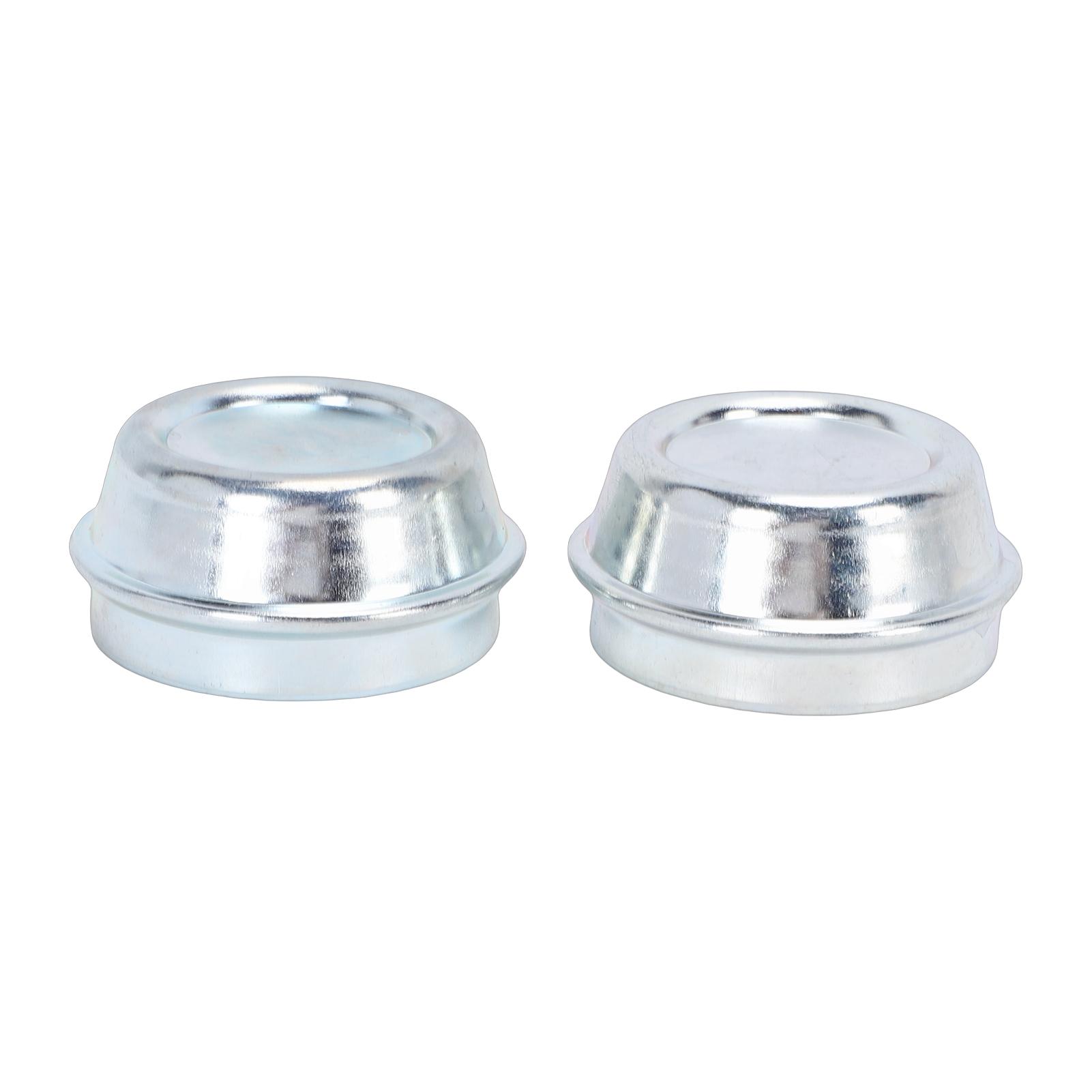 2pcs 48mm Trailer Hub Dust  Galvanized Steel Trailer Wheel Hub Grease Cover Replacement for Alko Trailer Wheel Hub