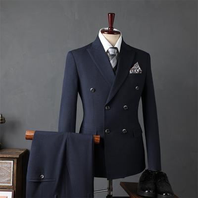Traje Traje Traje de Hombre Slim Dos piezas Traje Profesional de Negocios Vestido de Boda Padrino Ropa Formal Traje de Dos Piezas de Hombre