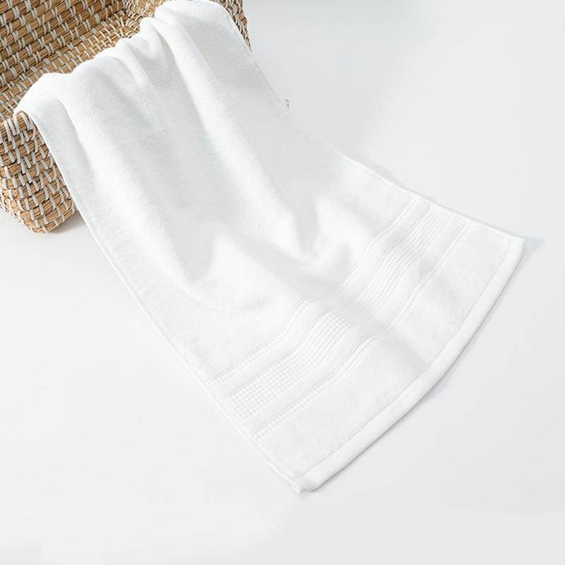 

Cotton Super Absorbent Thick Towel Beach Hotel High Qualit and Soft Face Towel for Hand, Face, Gym And Spa 35x75cm белый