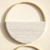 Bohemian Double Round Woven Wall Rack - Handmade Hanging Decor