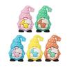 5 Stück PVC Osterzwerg Figuren Realistische Osterkorb Füller Miniatur Zwerg Statue Handwerk Simulierte Zwerg Statuen Eiersuche