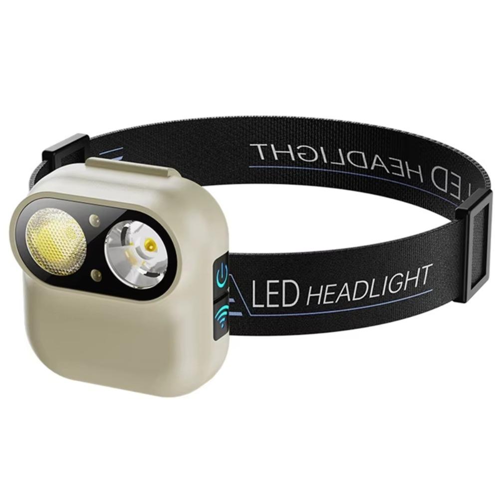 Induction Rechargeable Headlamp Six-speed Dimming LED Head Torch Smart Sensor Headlamp  Camping