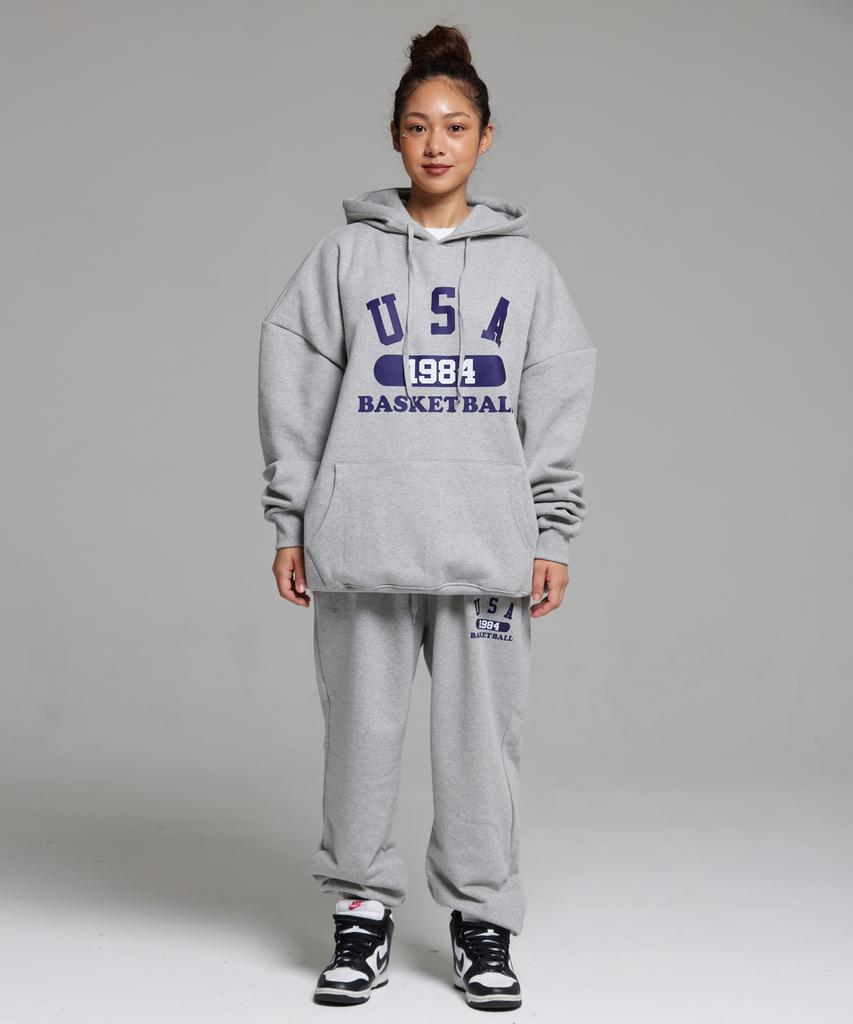CREAM SODA LAB Usa Logo Training Jogger Pants Grey