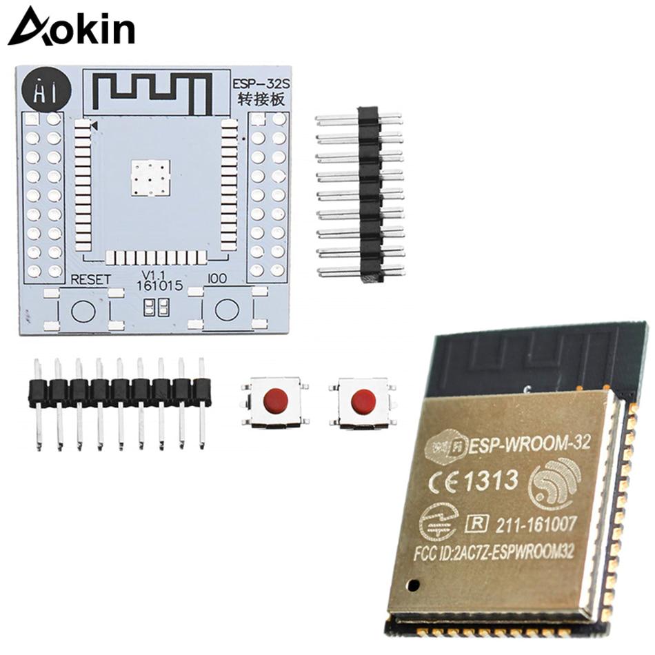 ESP-WROOM-32 ESP32 ESP32S IoT Wifi Wlan BLE Module Adapter Board # Dual Core ESP-WROOM-32 ESP32 ESP32S IoT Wifi Wlan BLE Module Adapter Board # Dual Core