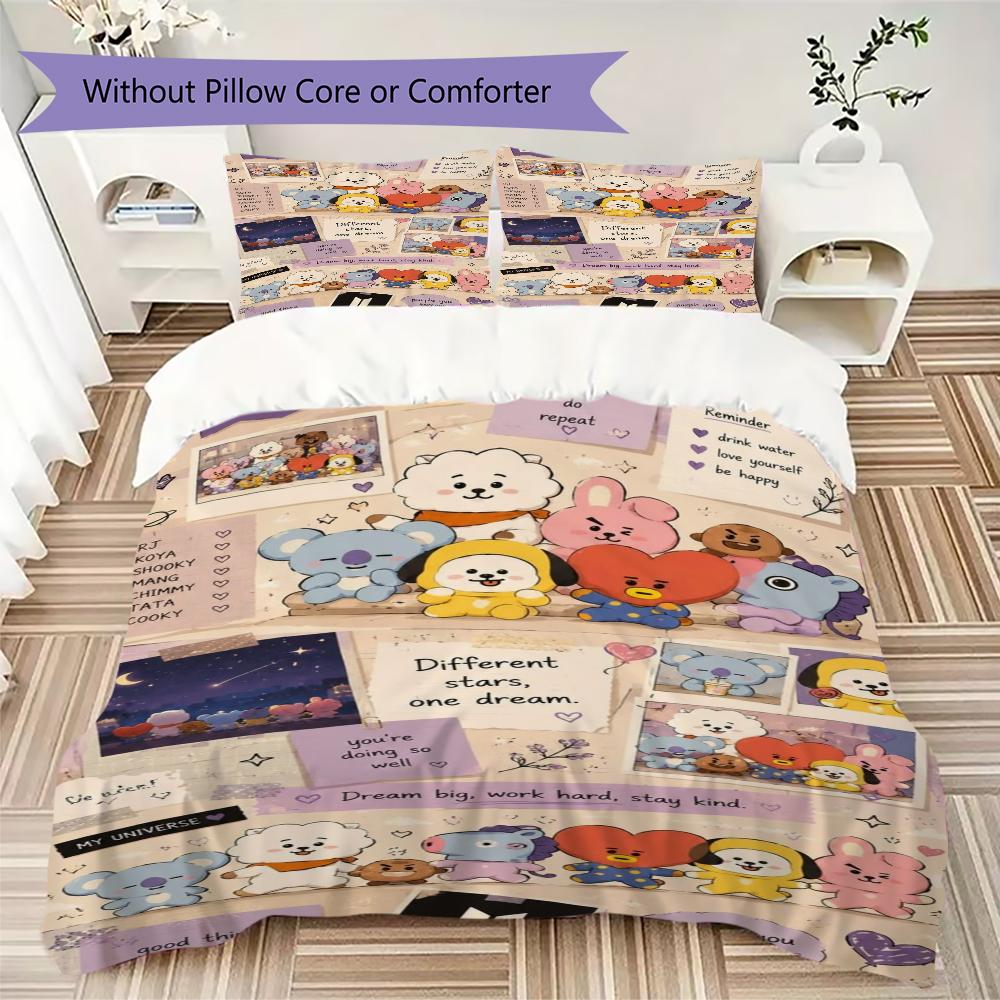 Boy Group Portrait Bedding 1 Duvet Cover 2 Pillowcase Without Core Without Core Duvet Cover And Pillowcase Soft And Comfortable