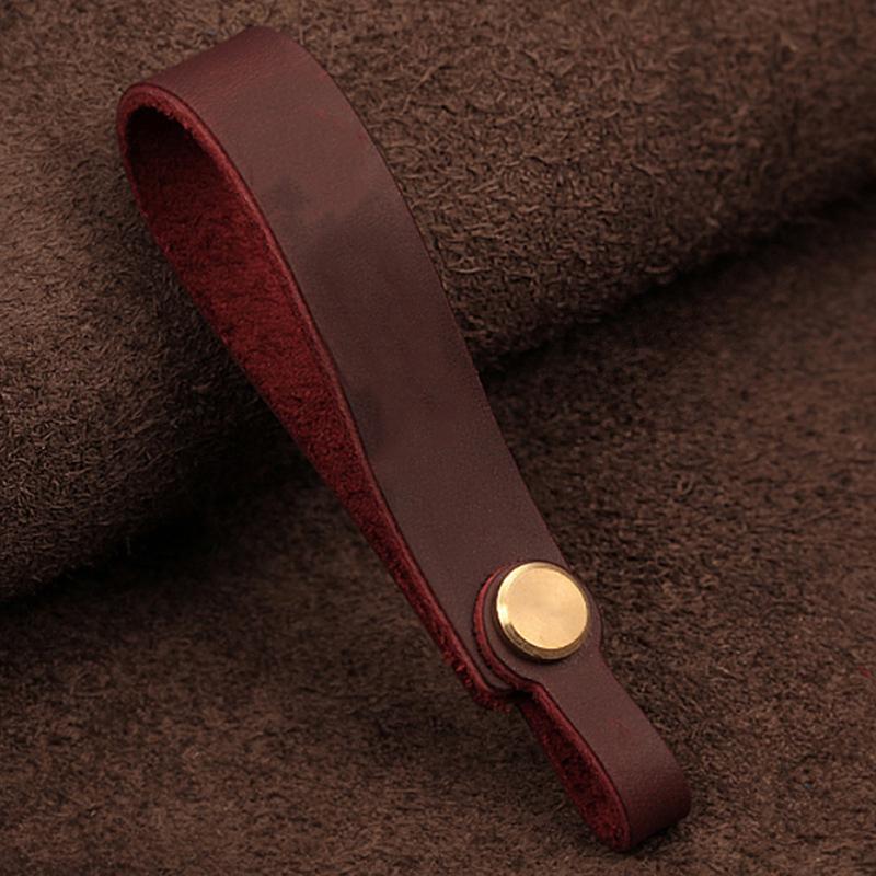 Leather Keychain Car Key Pendant Keyring