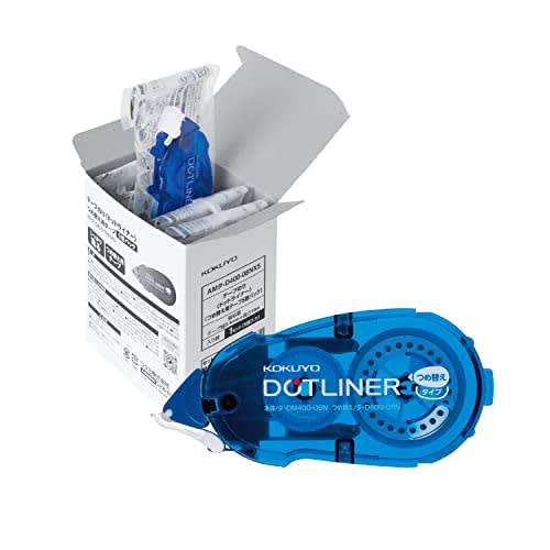 

KOKUYO Tape Glue Dot Liner Refill Strong Adhesive 5 Pieces AMta-D400-08NX5 Blue