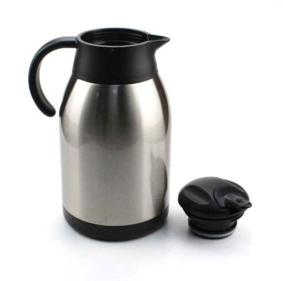 Pearl Metal Easy II Tabletop Stainless Heat and Cold Pot, 2.0L, Steel, Satin, Insulation, H-6313