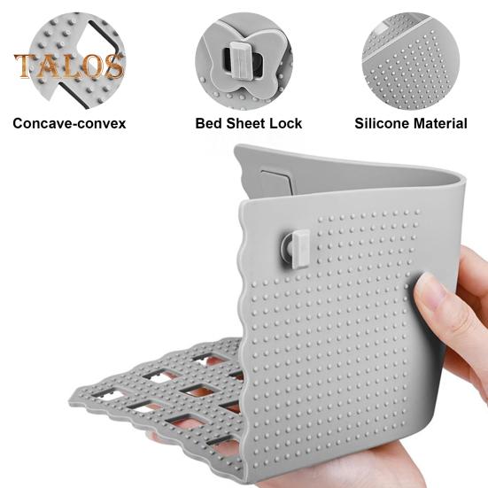 Držák na prostěradla se zámkem, držák rohů prostěradel, protiskluzová spona na prostěradla, pevně drží prostěradla pro všechny velikosti matrací