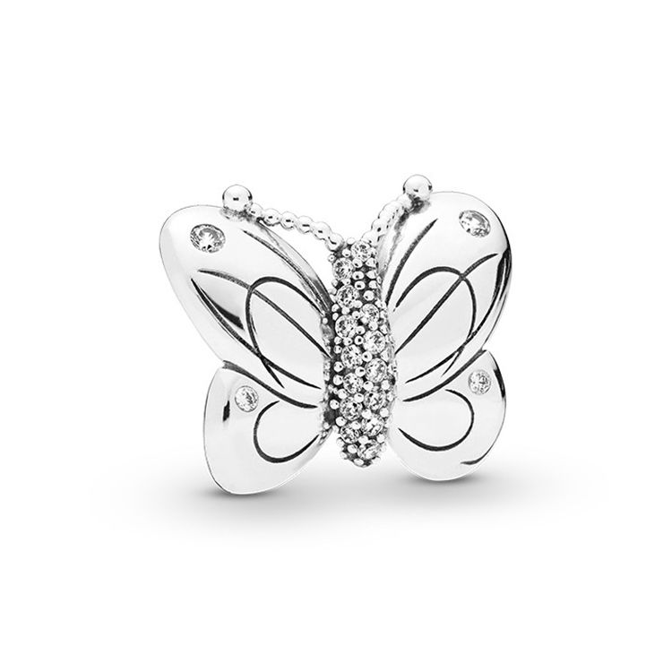 Pandora Silver Butterfly Dance 925 Silver Jewelry Accessories Women Jewelry 797880CZ Silver