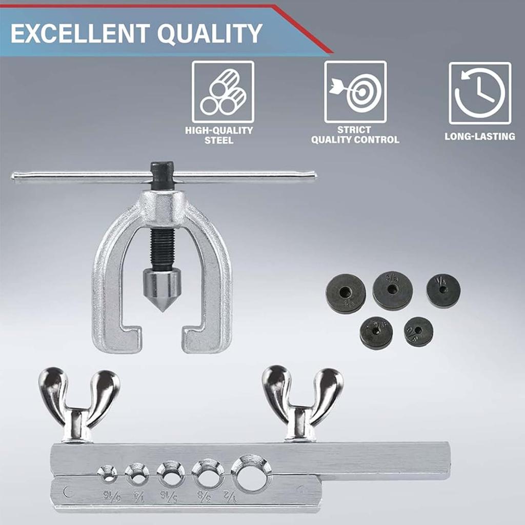 Pipe Cutting Tool Kit Copper Brake Oil Pipe Repair Double Flaring Mold Refrigeration Tool Cutting Flaring Tool