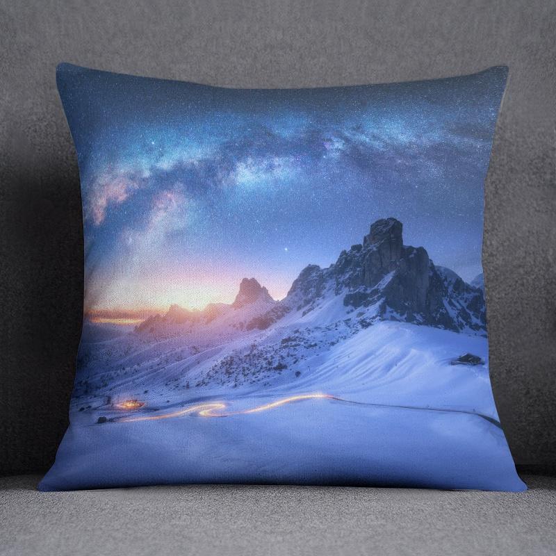 45x45cm Psychedelic Sky Series Decorative Pillowcase Living Room Sofa Office Cushion Cover  Aesthetic Bedroom Home Decor