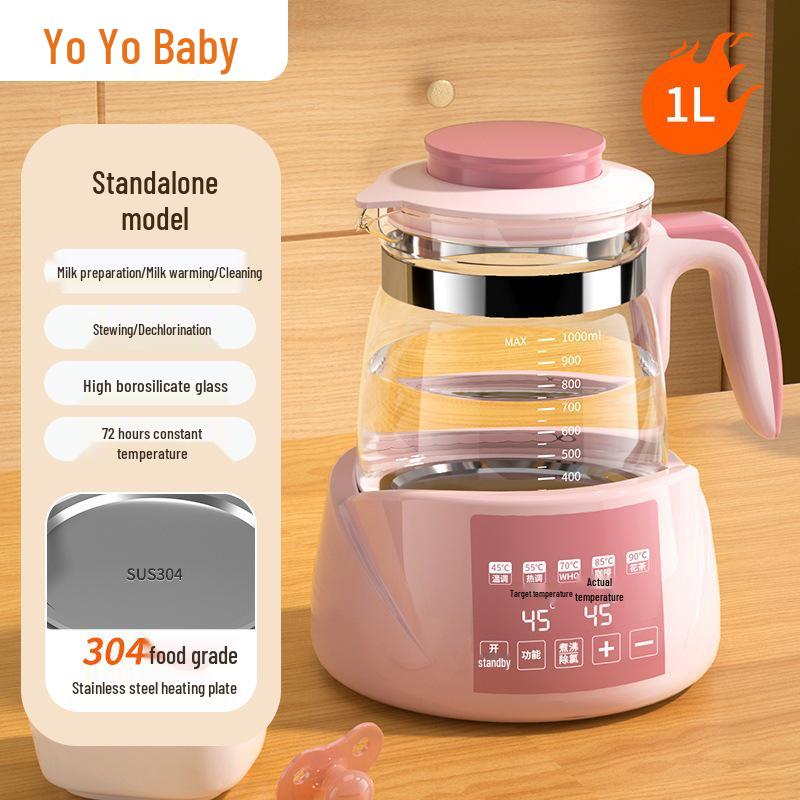 Single Layer Electric Kettle with Constant Temperature & Integrated Tea Maker