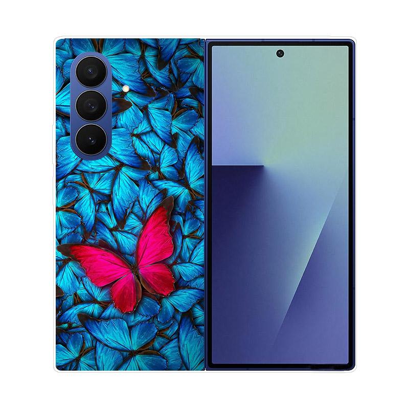 For Samsung Galaxy Z Fold 7 5G Phone Case Cover Transparent Back Protective Shell Coque For Samsung Z Fold7 Clear Hard PC Fundas