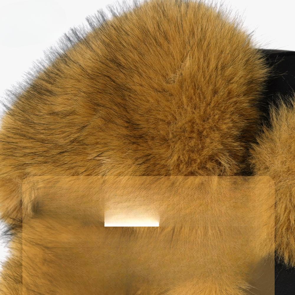 Northeast Cold Protection Versatile Lei Feng Hat for Women In Winter Plush Ear Protection Hat Plus Velvet Thickened Warm Ski Furry Hat