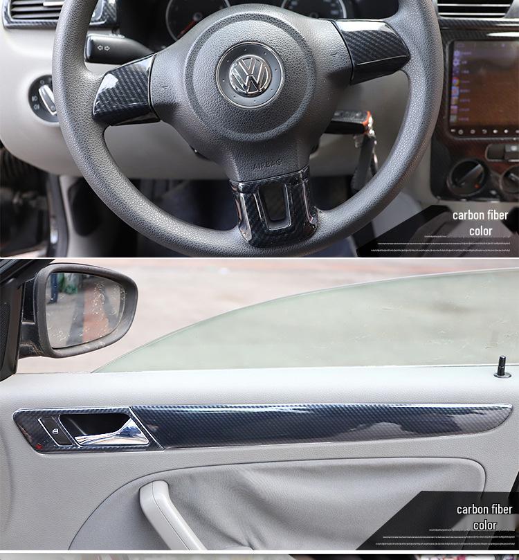 08-12 Old Bora Interior Modification Carbon Fiber Peach Wood Patch