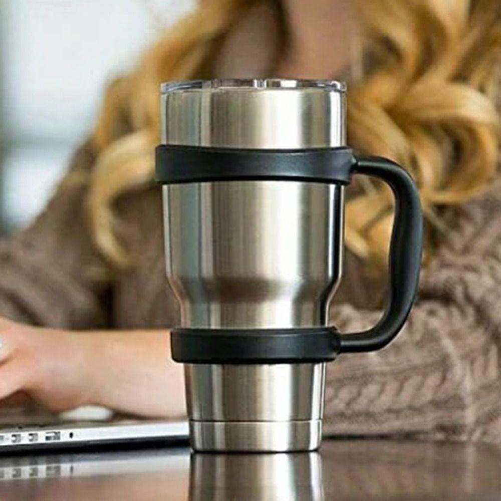 Plastic Tumbler Cup Handle Double Rings Car Cup Handle Cup Accessories Travel Mug Holder  Thermos
