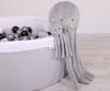 Octopus Cuddly Toy for Children with a Rattle - Gray