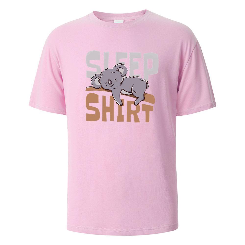 

The Sleep Shirt Print T-Shirt 100% Cotton Summer Tees For Men Women Oversize Casual Tops 4XL