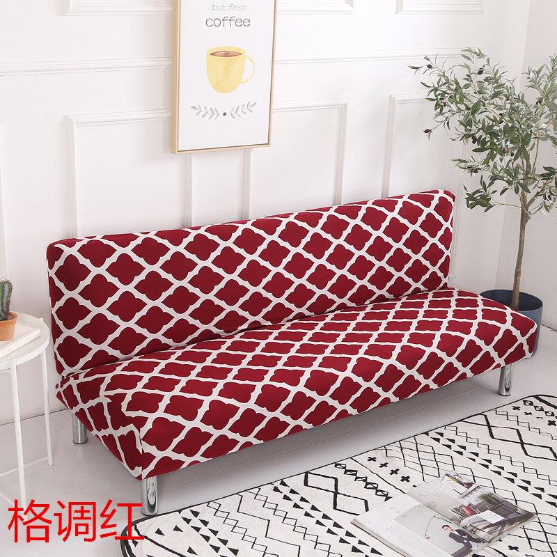 Stretch Folding Sofa Bed Cover Without Armrests Armless Futon Sofa Cover Removable Machine Washable Home 3 Seater Couch Covers Premium Quality