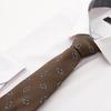 STCO Beige Square All-Over Tie_Sntuz23Bad