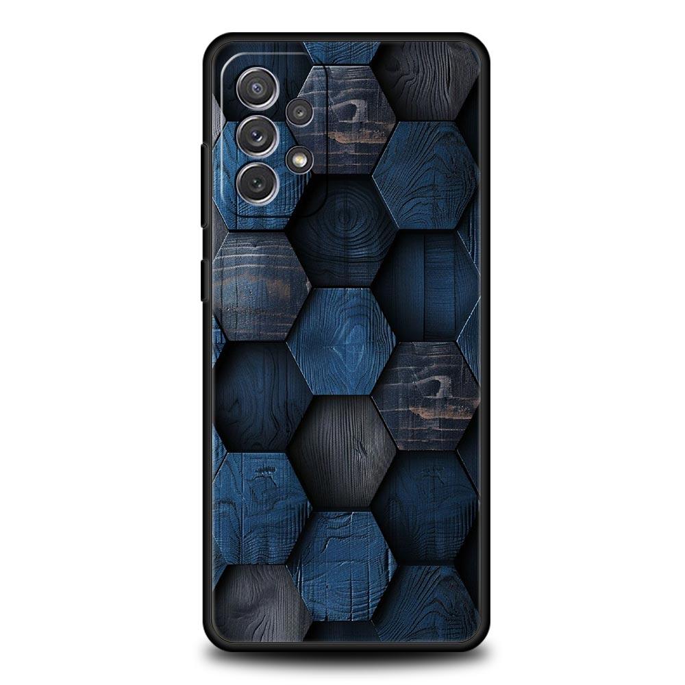 Honeycomb Pattern Phone Case for Samsung Galaxy A17 A13 A15 A25 A35 A51 A55 A71 A21S A11 A31 A41 A23 A53 A73 5G A03S A05s Cover