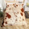 Cowhide Duvet Cover Queen Microfiber Western Farmhouse Animal Skin Fur Bedding Set 2/3pcs For Kids Teen Cattle Cow Quilt Cover