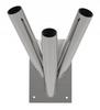 Triple Stainless Steel Wall Mount for 3 Flags