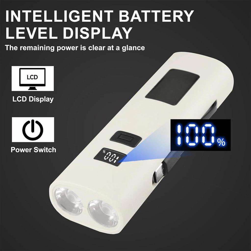 Flashlight With Clip Induction Led Magnetic Waterproof Digital Display Power Bank Rechargeable Usb For Bike High Brightness Mini