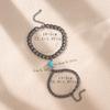 Luminous heart stainless steel couple bracelet 2 pcs stylish accessories for women