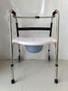 Foldable Stainless Steel Walker with Seat for Elderly - Outdoor, Pushable, Four-Wheel Cane