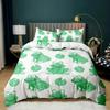 Animal Frogs Duvet Cover Set King Queen Size Green Lovely Cartoon Frog Bedding Set Boys Toad 2/3pcs Polyester Comforter Cover