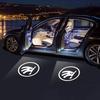 2025 Heiß 4 Stück Auto Tür Willkommenslicht LED HD Projektor Lampe Dekoration für Skoda Octavia Superb Rapid Kodiaq Karoq Fabia Kamiq Vi