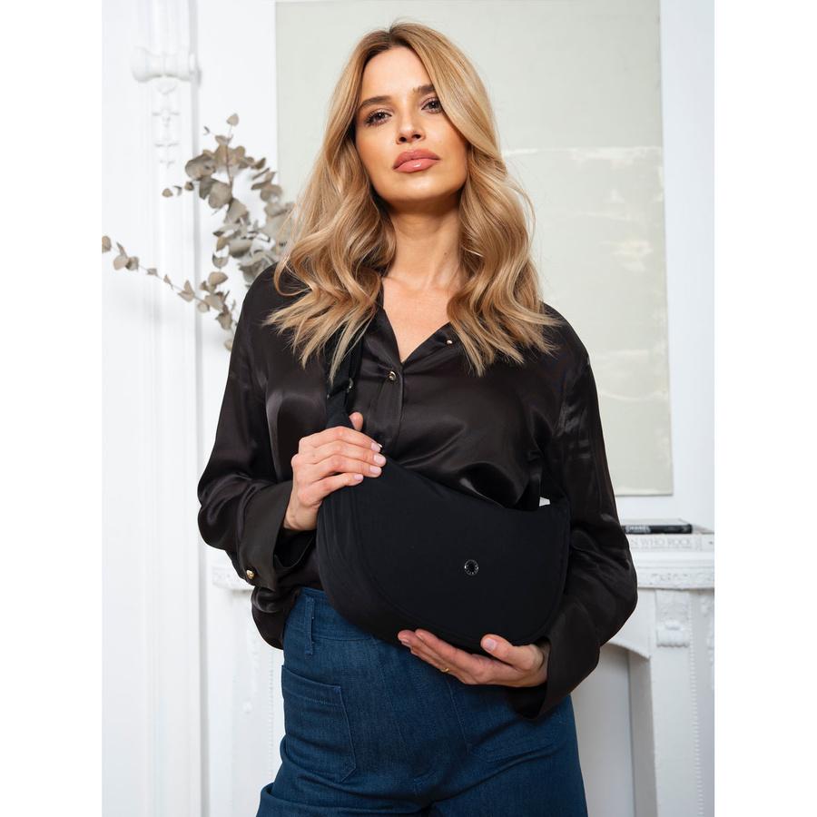 Classic, Urban Women's Handbag Made of Polyester In Black - Peterson