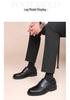Red Dragonfly Men's Genuine Leather Soft Sole Brogue Shoes - Autumn/Winter Formal Style