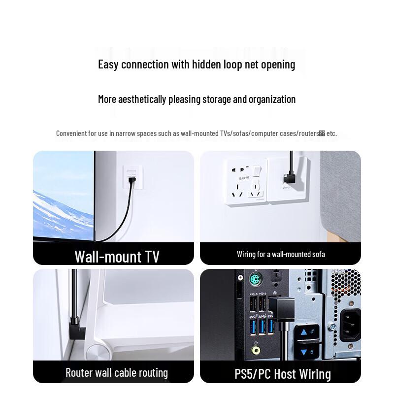 Ugreen CAT6A 90-Degree Downward Bend Ethernet Cable